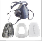 6001防油漆毒口罩3m7502防毒面具正品 化工防尘甲醛喷漆防护面罩