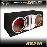 DR210汽车音响改装适合来福双10英寸低音炮风道式/隧道式空箱体