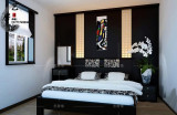现代简约新中式实木床软包床1.8米双人床婚床酒店样板间卧室家具