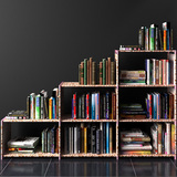 3排9层书架置物架简易自由组合时尚创意多功能多层书柜宜家大容量