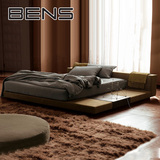 BENS奔斯布艺床布床榻榻米床简约现代可拆洗双人床1.5米1.8米206