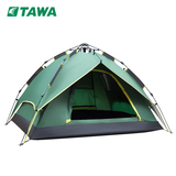 德国TAWA帐篷户外双人双层3-4人装备防雨家庭野营全自动帐篷套装