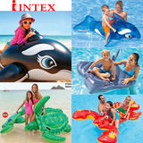 INTEX正品 儿童成人游泳充气浮排 冲浪板 水上玩具坐骑 泳圈浮床