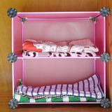 创意魔片衣柜简易组合衣橱架现代花色粉红色透明简约白色孰料包邮