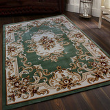 欧美式宜家羊毛手工剪花立体花客厅卧室茶几门垫床边绿地毯地垫
