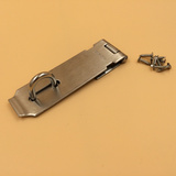 JLS304加厚不锈钢挂锁锁牌锁扣搭片锁锁扣挂锁扣柜门搭扣5寸门扣