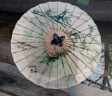 特惠84cm 秦风汉月 油纸伞复古手工制作防雨防晒装饰收藏西湖绿竹