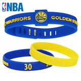 NBA手环硅胶球星篮球运动手腕带金州勇士库里30号 3条装