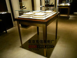 高档方形不锈钢珠宝首饰展示柜钻石玉器展柜高透明玻璃柜台精品柜