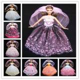十件包邮 婚纱礼服 适合芭比娃娃barbie6分娃衣服装 多款公主裙