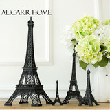 法国巴黎埃菲尔铁塔模型摆件摆设家居装饰品摄影道具礼物黑色