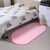 加厚记忆棉地毯 可爱椭圆形床边地毯 卧室床前地毯 可定制长方形