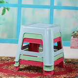 茶花0802幼儿园儿童方凳加厚防滑塑料凳子耐用休闲凳钓鱼凳矮凳