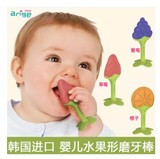 韩国进口 ange水果咬咬牙胶 婴儿磨牙棒 磨牙玩具 不含bpa有夹链