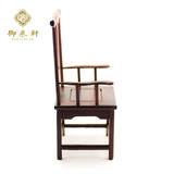 手工雕刻工艺品迷你家具古典摆件 木雕模型仿古中式微型 官帽椅