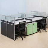 昆明办公家具L型屏风工作位组合职员桌简约员工位时尚办公座椅