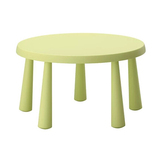 IKEA/宜家代购玛莫特 儿童桌圆桌餐桌宝宝桌游戏桌玩具桌幼儿园桌