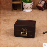 zakka欧式复古小木盒 仿古桌面收纳木盒 古典首饰盒珠宝盒