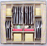 衣柜简易组装组合单人实木衣橱木质儿童折叠大号布艺超牛津布收纳
