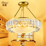 水晶灯吊灯圆形创意个性金色大气现代简约led奢华卧室餐厅吊灯