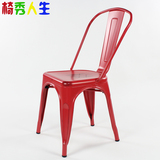 设计师椅子玛莱餐椅铁皮椅欧式金属椅酒吧凳工业椅子复古椅铁艺凳