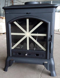 万沃德独立真火壁炉壁炉取暖器欧式铸铁燃木壁炉烤火炉w005台式