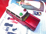 80年代 老铁皮玩具 红色轿车  童年回忆 怀旧收藏 老物件