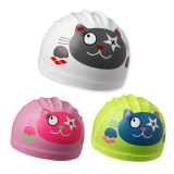 现货*韩国正品代购ARENA阿瑞娜儿童双材料游泳帽 可爱小猫