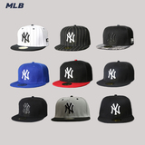 正品代购2016夏季新款MLB棒球帽男女NY韩版嘻哈情侣平沿鸭舌帽潮