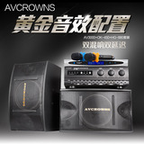 AVCROWNS A4-D专业KTV音响套装 家庭卡拉OK 唱歌会议卡包音箱设备