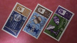 卡塔尔1965卫星与空间通讯3枚MLH 埃菲尔铁塔奥运雷达 外国邮票