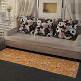 可定制地垫地毯pvc泡沫卫生间防滑垫厨房儿童地垫花朵图案防滑垫