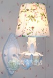现代创意楼梯卧室床头墙壁灯温馨床头灯儿童花朵田园简约欧式壁灯
