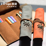 朗捷文具袋学生笔袋韩国男女简约笔盒创意画笔袋便携笔套铅笔袋