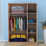 木质组装组合整体定制2门3门4门大衣柜儿童衣橱简易板式衣柜实