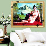 美女3d画三维立体画客厅风景挂画有框画人体艺术裸女卧室墙上贴画