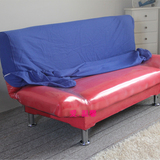 绒布简易沙发床套 折叠沙发罩 1.2单人1.5双人1.8三人宽是95厘米