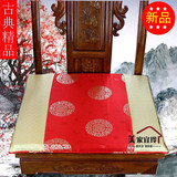 中式坐垫复古红木沙发椅垫怀旧餐椅垫官帽加厚座垫定做