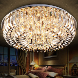 奢华欧式客厅灯水晶吸顶灯现代简约圆形水晶灯餐厅卧室LED吸顶灯