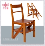 现代新中式全实木餐椅 木头椅子梯子 家用小户型橡木餐桌椅靠背椅
