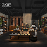 众匠坊ZJF 茶叶店展示架中式茶具店货架陶瓷货柜精品展柜展示柜D4