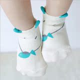 0-3-6-12个月婴儿袜子纯棉1-3岁宝宝春夏船袜透气短袜防滑地板袜