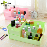 日式抽屉式化妆品收纳盒创意塑料防水桌面收纳盒台面整理盒收纳盒