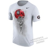 美国代购正品Nike大学橄榄球联赛T恤短袖白色10队NCAA football
