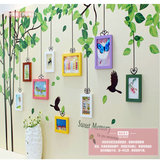包邮创意儿童照片墙欧式实木彩色相框宝宝相片墙卧室餐厅相框墙