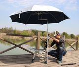 热卖金威钓鱼伞2.2米万向垂钓伞2米双弯折叠防晒伞渔具用品遮阳伞