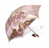 红叶超强防晒折叠太阳伞女蕾丝公主伞刺绣防紫外线50遮阳伞雨伞