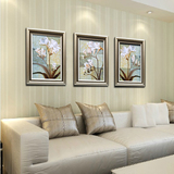 简欧装饰画现代客厅沙发背景墙三联壁画餐厅卧室挂画床头简约风格