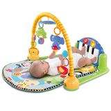 T费雪健身架器脚踏钢琴0-1岁宝宝早教音乐婴儿玩具游戏地毯爬行垫
