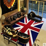 欧式米字旗英伦风客厅大地毯时尚卧室脚垫飘窗垫子可定做玄关门垫